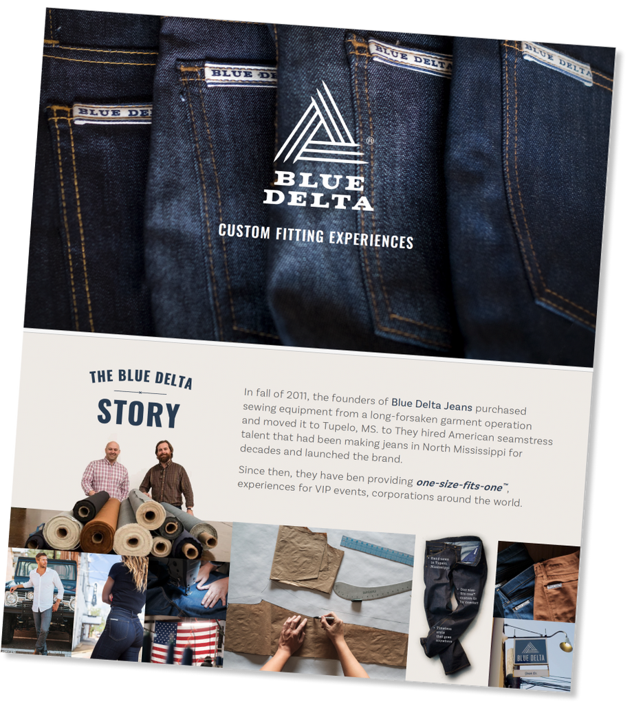 Luxury Gifting - Blue Delta Jeans