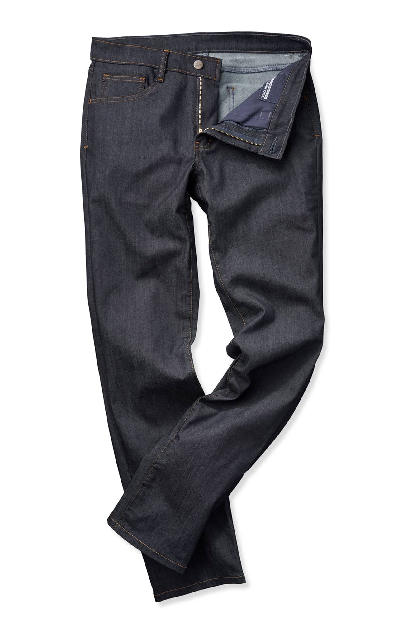 Blue Delta Jeans Men’s Bespoke newest Dark Smooth Raw Denim Jeans, 32x33.5